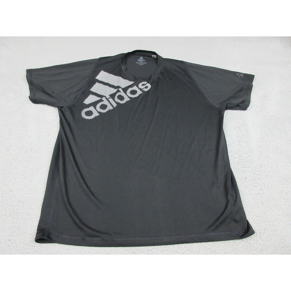 Adidas Climalite FreeLift Shirt Mens XL Black Short Sleeve Athletic Tee Top